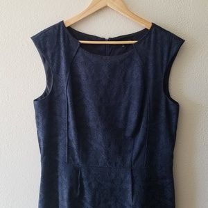 ANTONIO MELANI Dresses - Antonio Melani navy blue brocade sheath dress ANTONIO MELANI Dresses - Antonio Melani navy blue brocade sheath dress